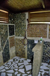 LAS CABANAS RESORT – PALAWAN, PHILIPPINES - The shower without cockroaches