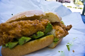 BAKESALE BETTY – OAKLAND, CA – USA - Fried chicken avocado sandwich