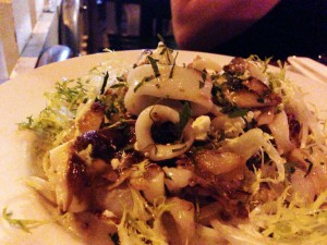 THE MERMAID INN – NEW YORK CITY, NY – USA - Squid salad