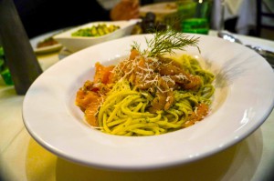 DIE GEHEIME SPECERY – SALZBURG, AUSTRIA - Fresh homemade pasta with salmon and pesto
